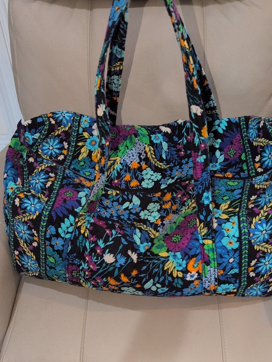 Vera Bradley Handbags - Vera Bradley Retired Pattern "Midnight Blues" Quilted Large Weekender Tote